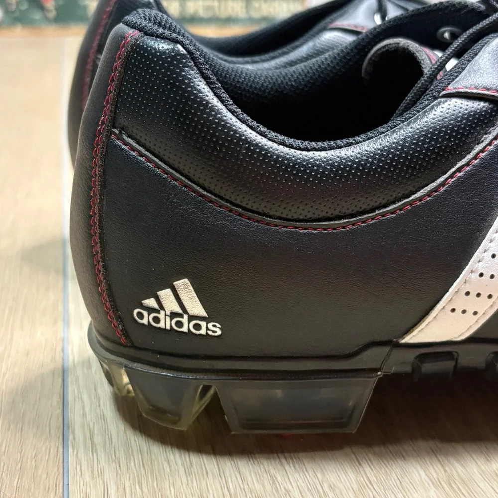 Adidas Tech Response Black White Leather Golf Shoes Men's Size 13 F33451